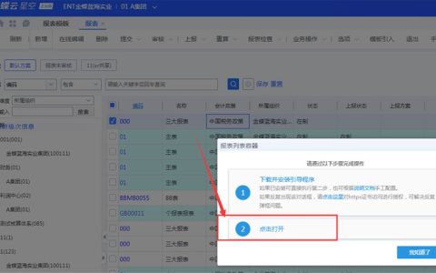 怎么开启、进入金蝶云星空在线报表编辑器？