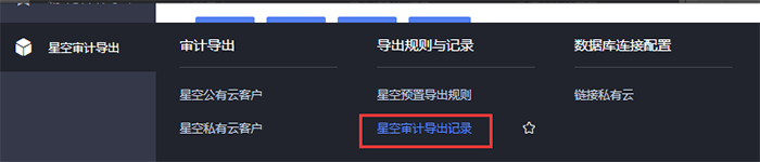 云星空审计导出记录查看