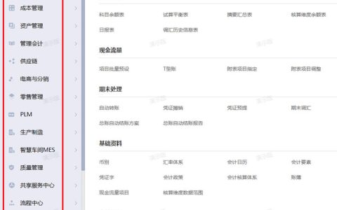 金蝶云星空系统界面有哪些特点，有哪些功能模块？